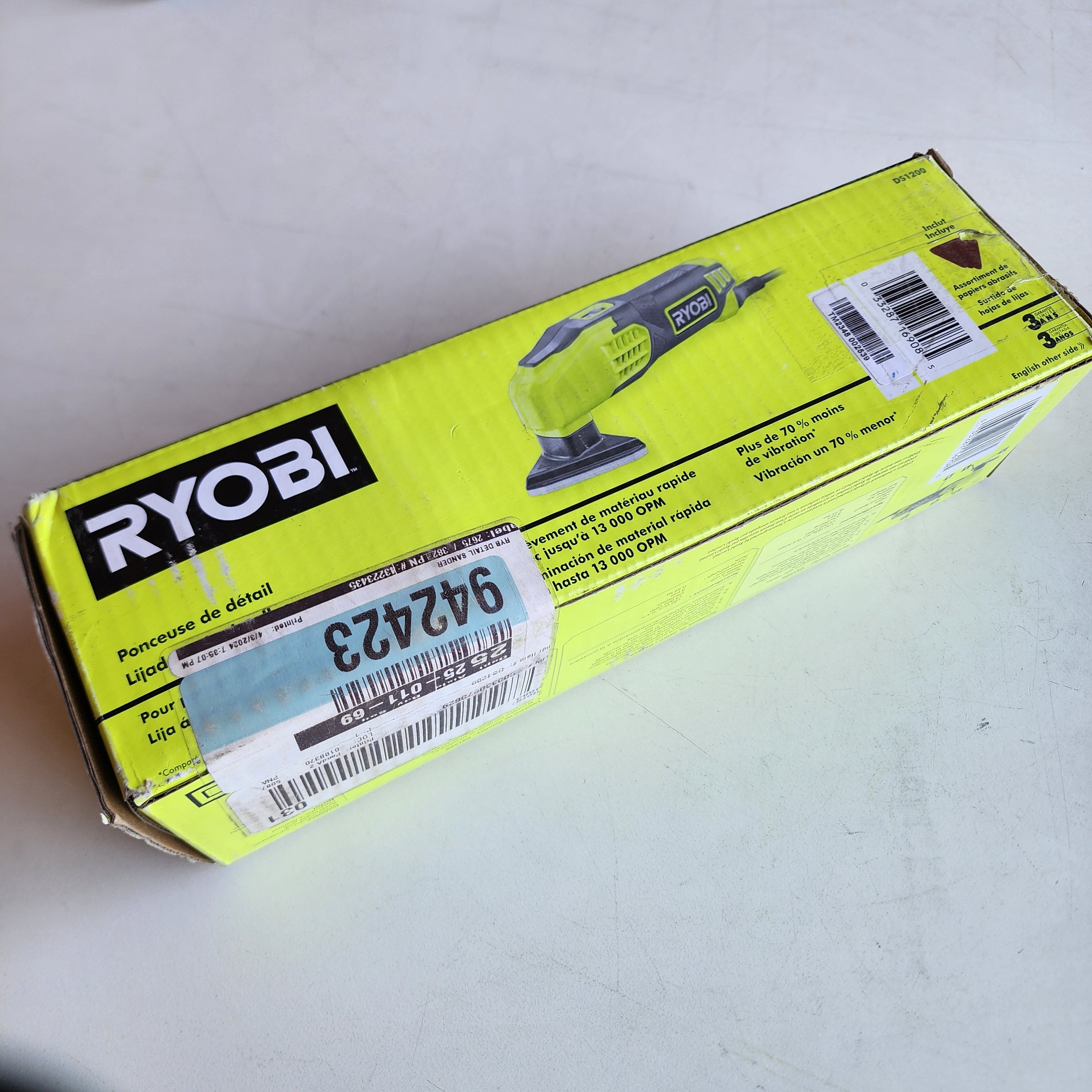 Ryobi DETAIL SANDER (DS1100) Ryobi DETAIL SANDER (DS1100)